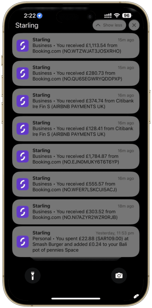 THE SA ROADMAP - PAYMENT NOTIFICATION SCREENSHOTS - 15